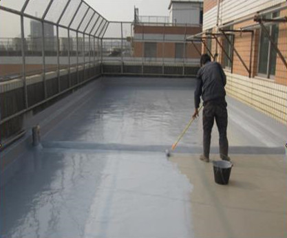 屋面表层防水聚脲涂装施工
